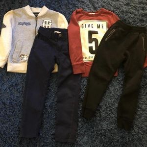 (2) Boys Outfits Tommy Hilfiger, Uniqlo, H&M